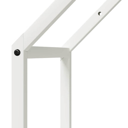 brændestativ 40x25x60 cm koldvalset stål hvid