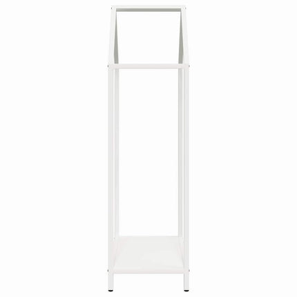 brændestativ 40x25x90 cm koldvalset stål hvid