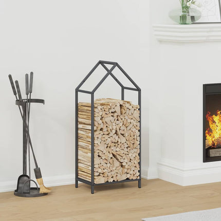 brændestativ 40x25x90 cm koldvalset stål antracitgrå