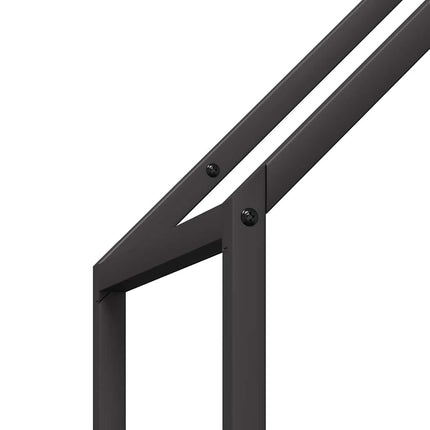 brændestativ 40x25x120 cm koldvalset stål sort