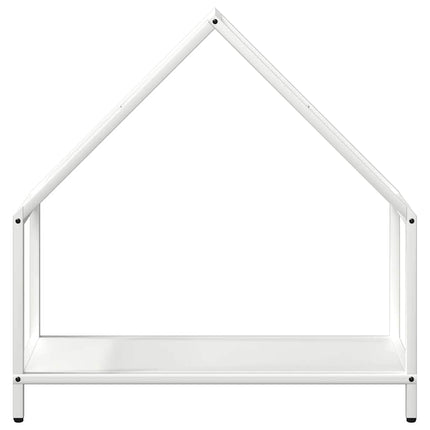 brændestativ 60x25x60 cm koldvalset stål hvid