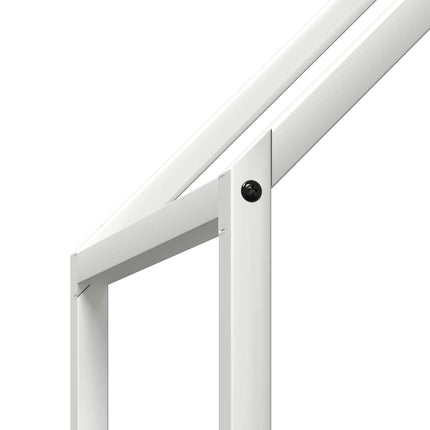 brændestativ 60x25x60 cm koldvalset stål hvid