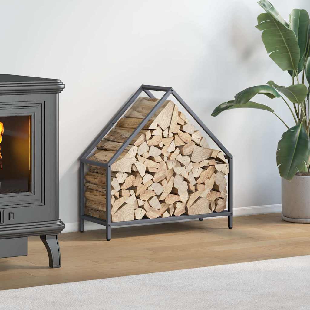 brændestativ 60x25x60 cm koldvalset stål antracitgrå billede