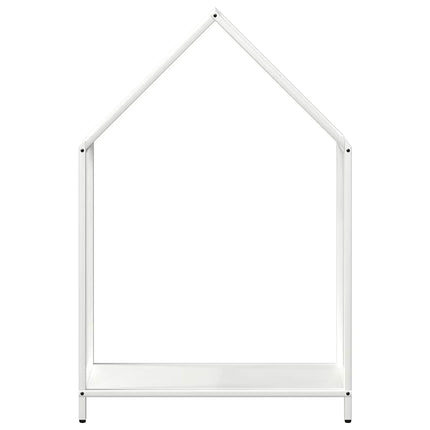 brændestativ 60x25x90 cm koldvalset stål hvid