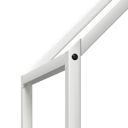 brændestativ 60x25x90 cm koldvalset stål hvid