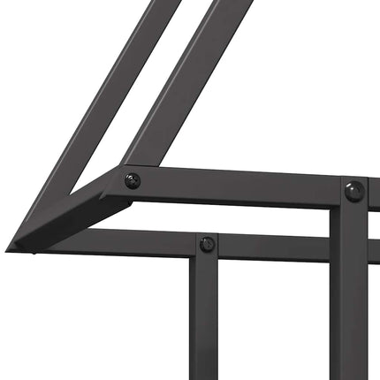 brændestativ 50x25x60 cm koldvalset stål sort