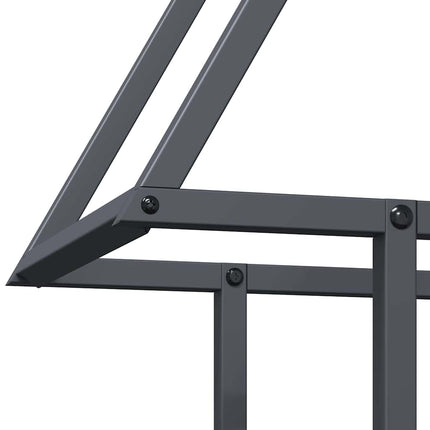brændestativ 50x25x60 cm koldvalset stål antracitgrå