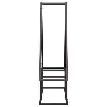 brændestativ 80x25x90 cm koldvalset stål sort