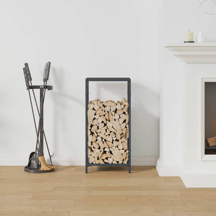 brændestativ 34x25x70 cm koldvalset stål antracitgrå