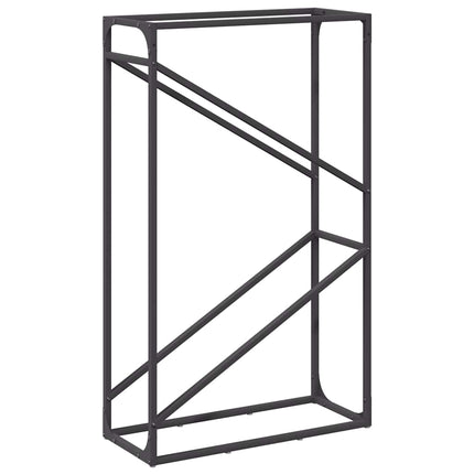 brændestativ 60x25x100 cm koldvalset stål sort
