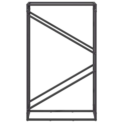 brændestativ 60x25x100 cm koldvalset stål sort