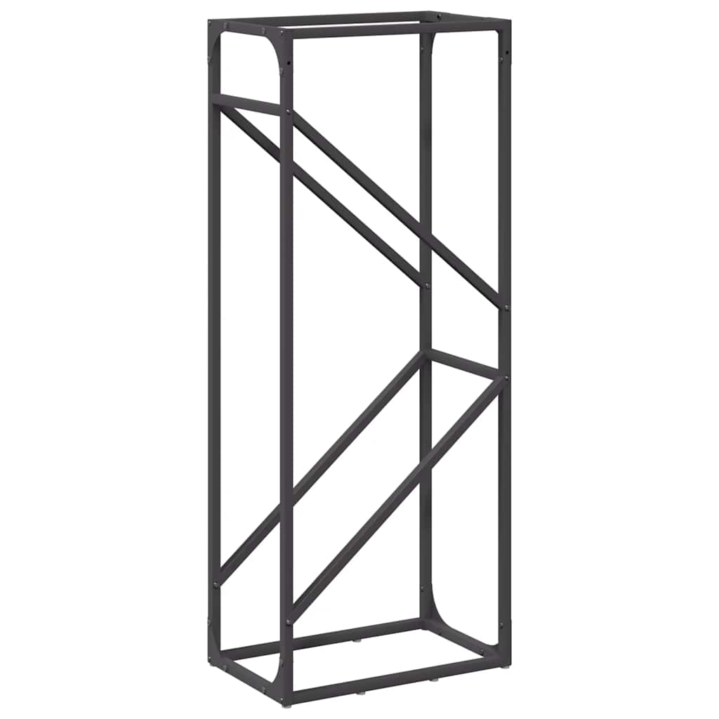 brændestativ 40x25x100 cm koldvalset stål sort