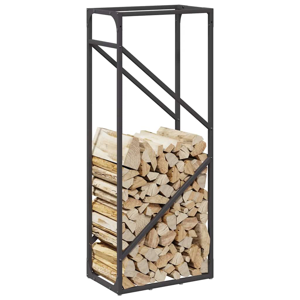 brændestativ 40x25x100 cm koldvalset stål sort