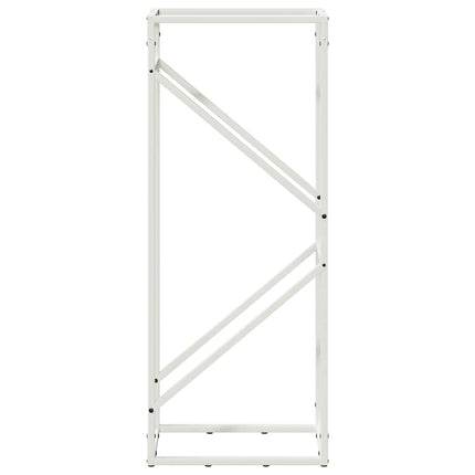 brændestativ 40x25x100 cm koldvalset stål hvid