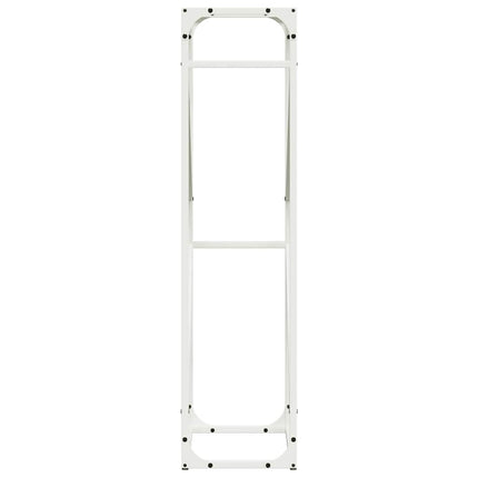 brændestativ 40x25x100 cm koldvalset stål hvid