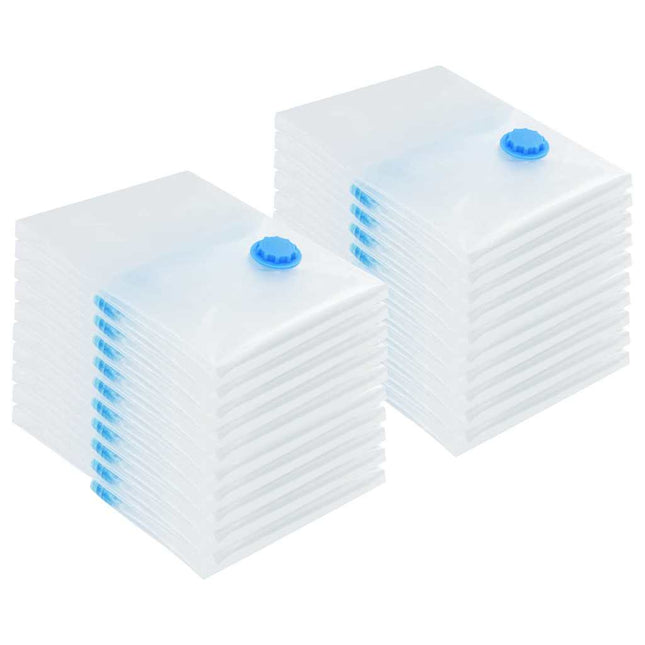 Opbevaringsposer 20 pcs Gennemsigtig og blå 70 x 50 cm
