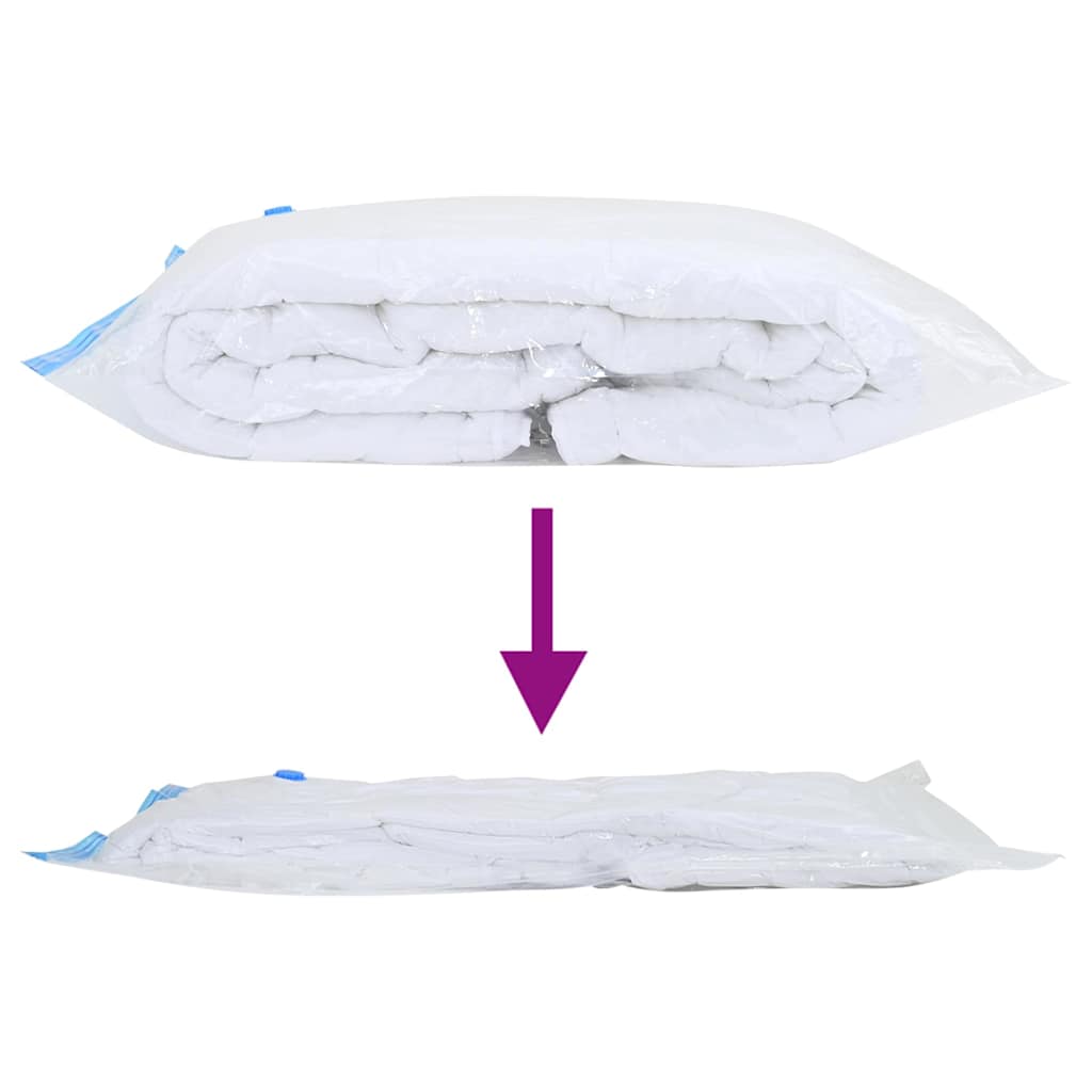 Opbevaringsposer 5 pcs Gennemsigtig og blå 100 x 80 cm