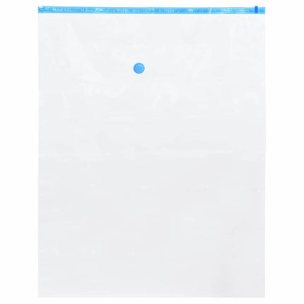 Opbevaringsposer 10 stk. Gennemsigtig og blå 100 x 80 cm