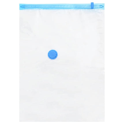 Opbevaringsposer 5 stk. Gennemsigtig og blå 80 x 60 cm