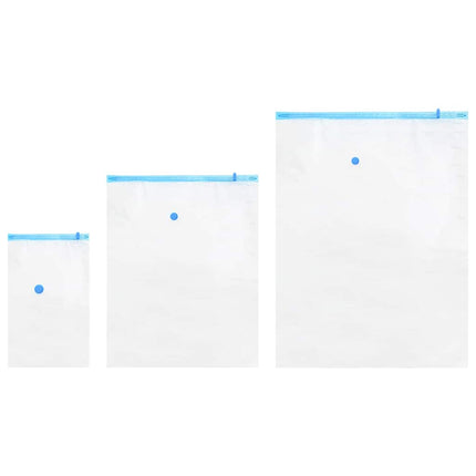 Opbevaringsposer 10 pcs Gennemsigtig og blå 130 x 100 cm