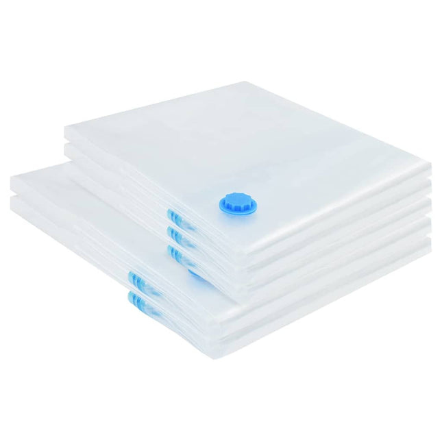 Opbevaringsposer 5 pcs Gennemsigtig og blå 130 x 100 cm