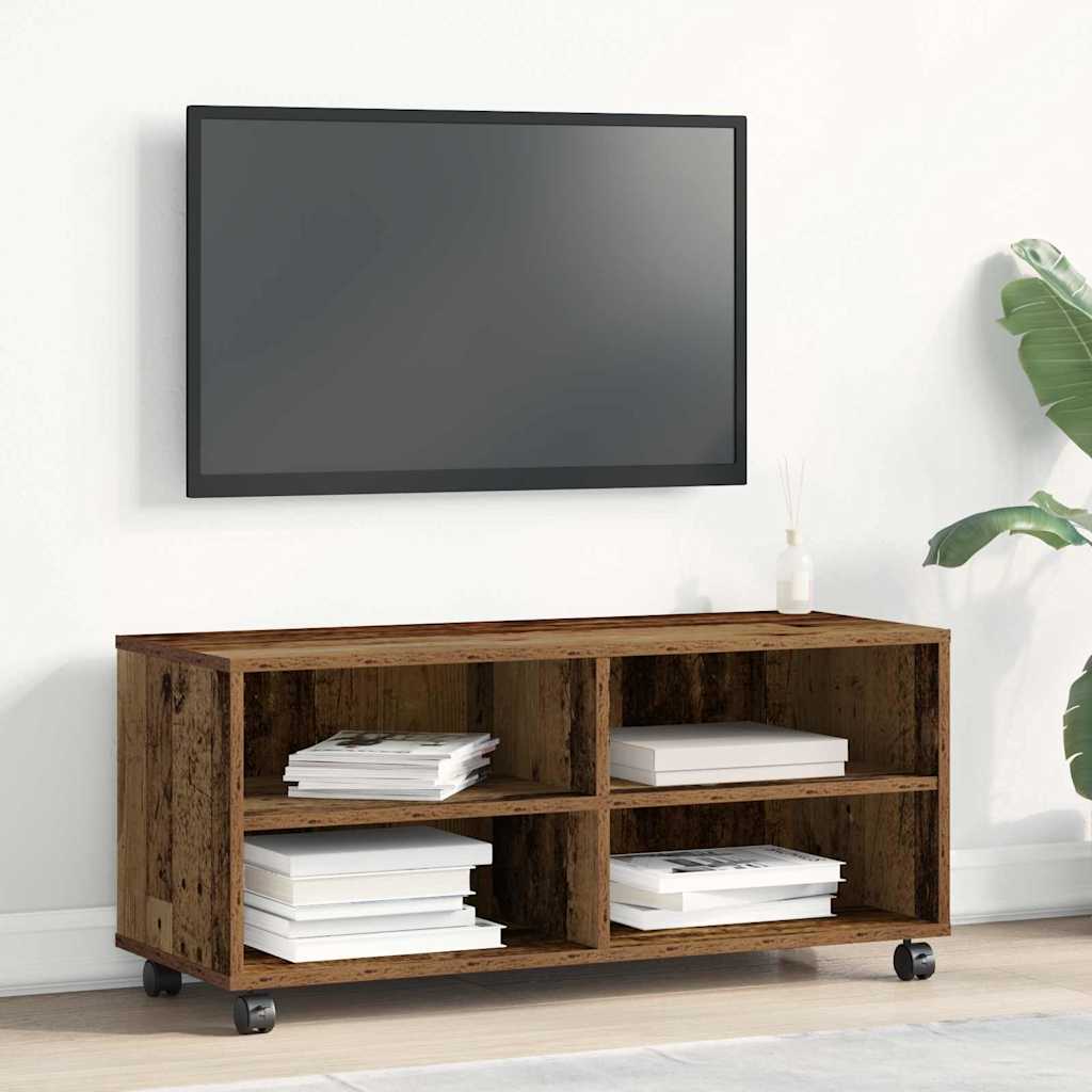 TV-skab Brun 90 x 35 x 40.5 cm Konstrueret træ