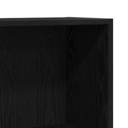 Bogskab 60 x 24 x 76 cm Konstrueret træ Sort eg