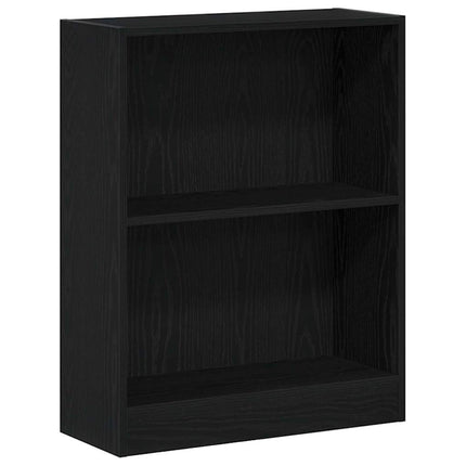 Bogskab 60 x 24 x 76 cm Konstrueret træ Sort eg