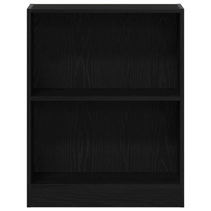Bogskab 60 x 24 x 76 cm Konstrueret træ Sort eg