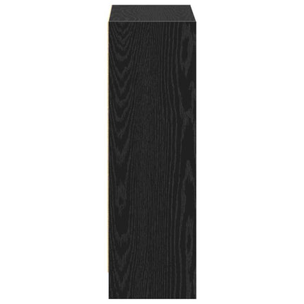 Bogskab 60 x 24 x 76 cm Konstrueret træ Sort eg