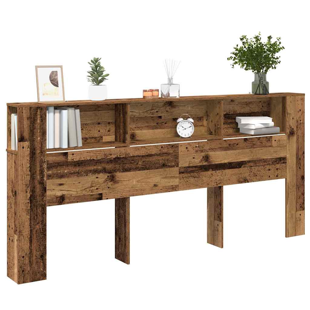 Hovedgærde Skab med hylde Gammelt træ 220 x 18,5 x 102,5 cm