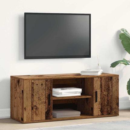 TV-skab 100 x 35 x 40 cm Gammelt træ Konstrueret træ