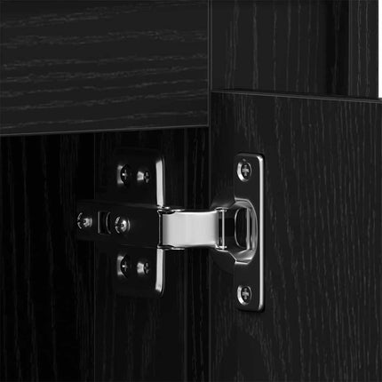 TV-skab 80 x 35 x 45 cm Sort eg Konstrueret træ