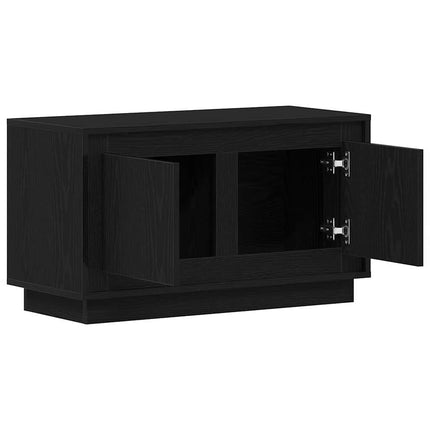 TV-skab 80 x 35 x 45 cm Sort eg Konstrueret træ
