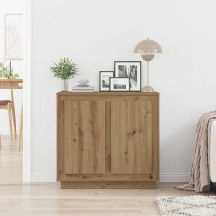 Sideboard Artisan Egetræ 80 x 40 x 75 cm Konstrueret træ