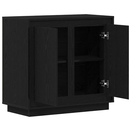 Sideboard Sort eg 80 x 40 x 75 cm Konstrueret træ