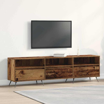 TV-skab 150 x 30 x 44,5 cm Gammelt træ Konstrueret træ