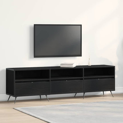 TV-skab 150 x 30 x 44,5 cm Sort eg Konstrueret træ
