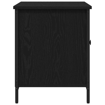 TV-skab 80 x 40 x 50 cm Sort eg Konstrueret træ