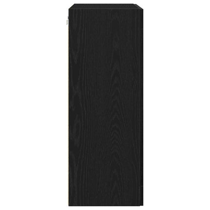 Vægskab Sort eg 69,5 x 34 x 90 cm Konstrueret træ
