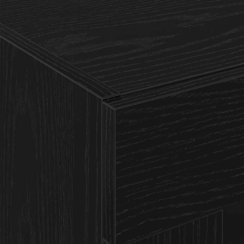 Vægskab Vægmonteret Sort eg 69,5 x 34 x 90 cm Konstrueret træ