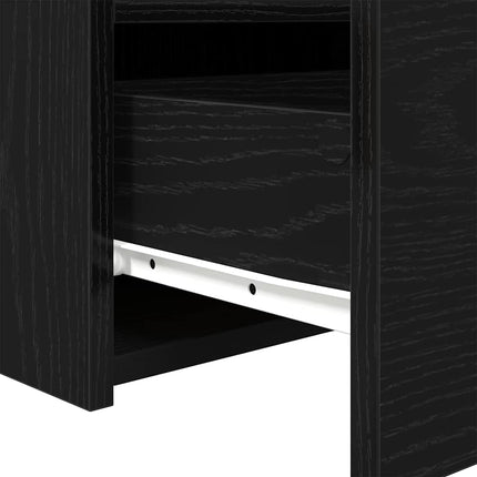 Natskab 2 pcs Sort eg 50 x 40 x 45 cm Konstrueret træ