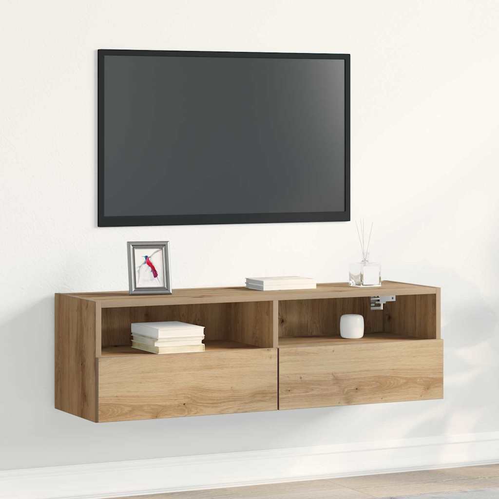 TV vægskab artisan eg 100 x 30 x 30 cm Konstrueret træ