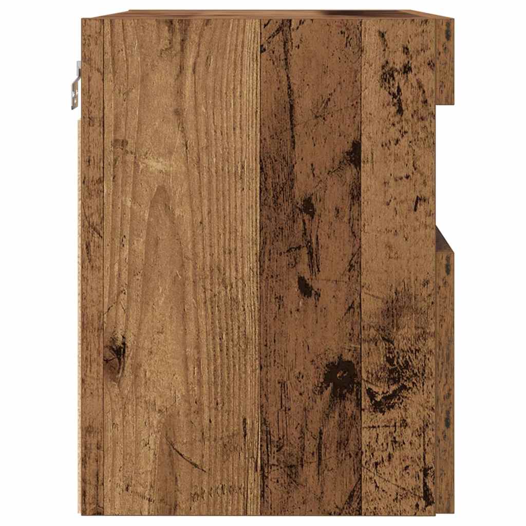 TV vægskab 2 pcs Gammelt træ 60 x 30 x 40 cm Konstrueret træ