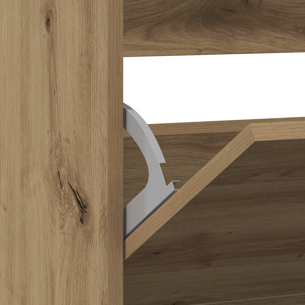 Skoskab med dør Røget eg 80 x 21 x 87.5 cm Konstrueret træ