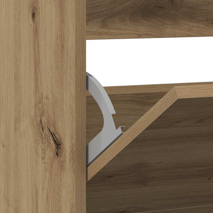 Sko skab 80 x 21 x 87,5 cm Konstrueret træ Røget eg