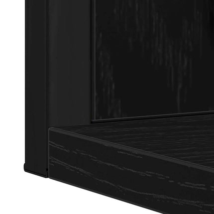 Spejl Sort eg 50 x 12 x 60 cm Glas og Ingeniørtræ