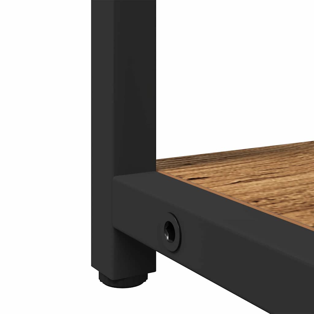 Badeværelsesskab med spejl med dør Gammelt træ 60 x 16 x 60 cm