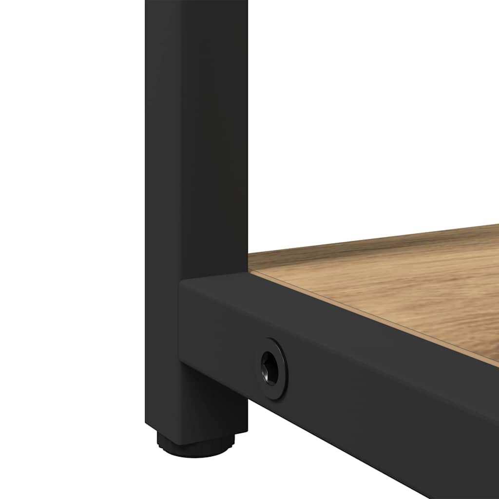 Badeværelsesskab med spejl med hylde artisan eg 60 x 16 x 60 cm