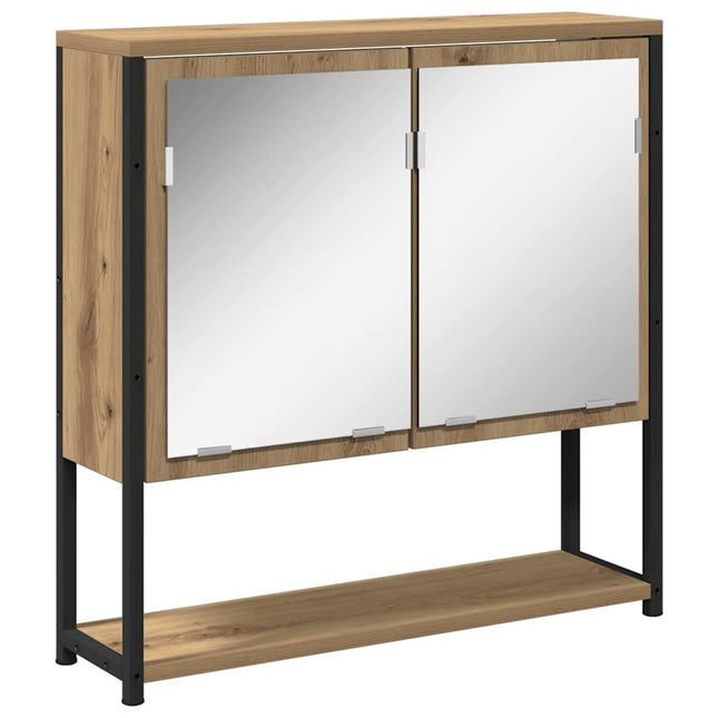 Spejlskab Artisan Egetræ 60 x 16 x 60 cm Konstrueret træ
